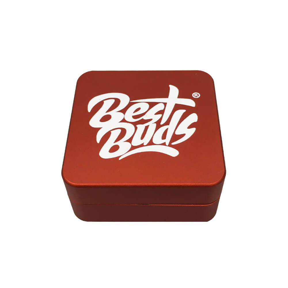 Los mejores Buds Flat Square de aluminio Grinder 2 piezas (50 mm)