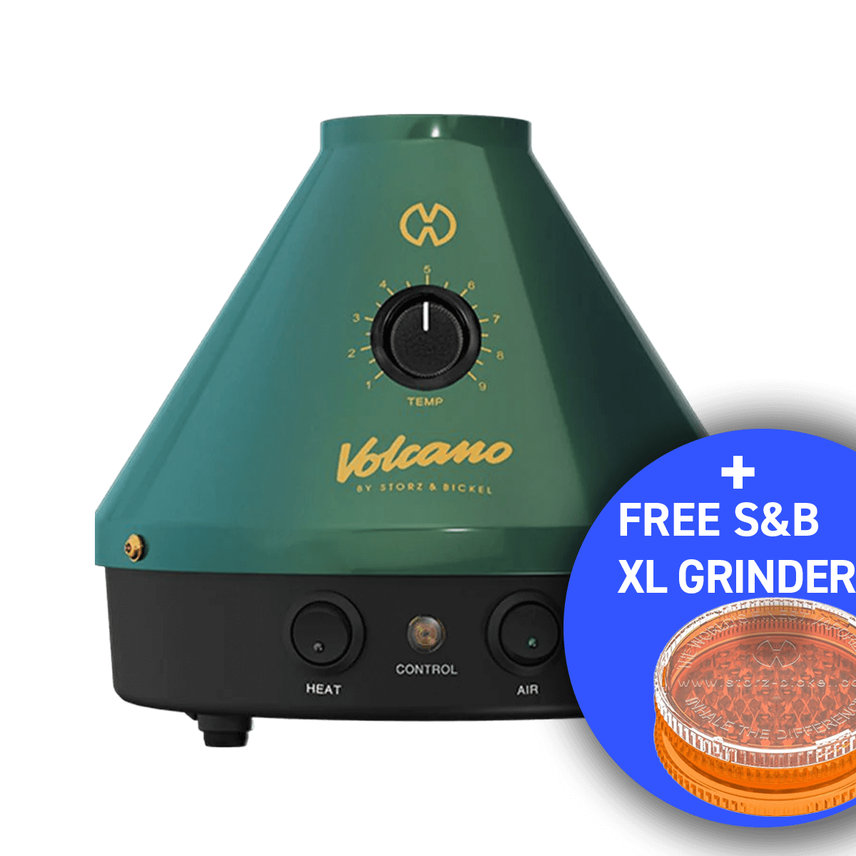 Storz & Bickel Vaporizador de hierbas secas Volcano Classic (edición 25 años) - Verde