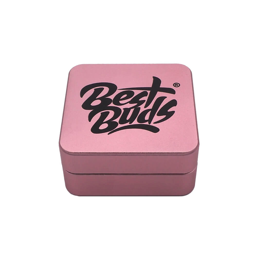 Los mejores Buds Flat Square de aluminio Grinder 2 piezas (50 mm)