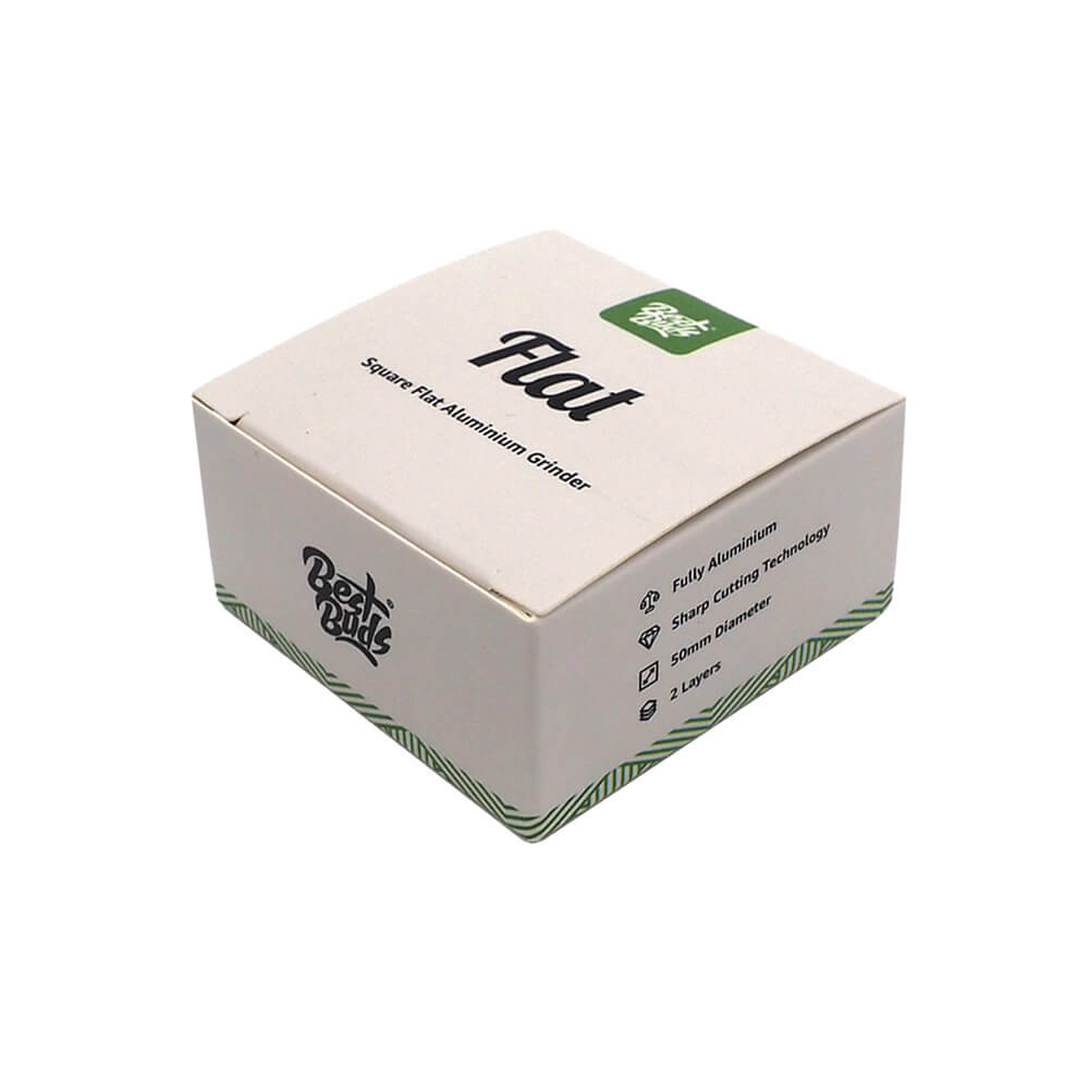 Los mejores Buds Flat Square de aluminio Grinder 2 piezas (50 mm)