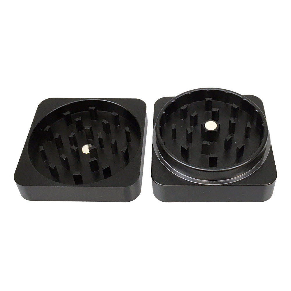 Los mejores Buds Flat Square de aluminio Grinder 2 piezas (50 mm)