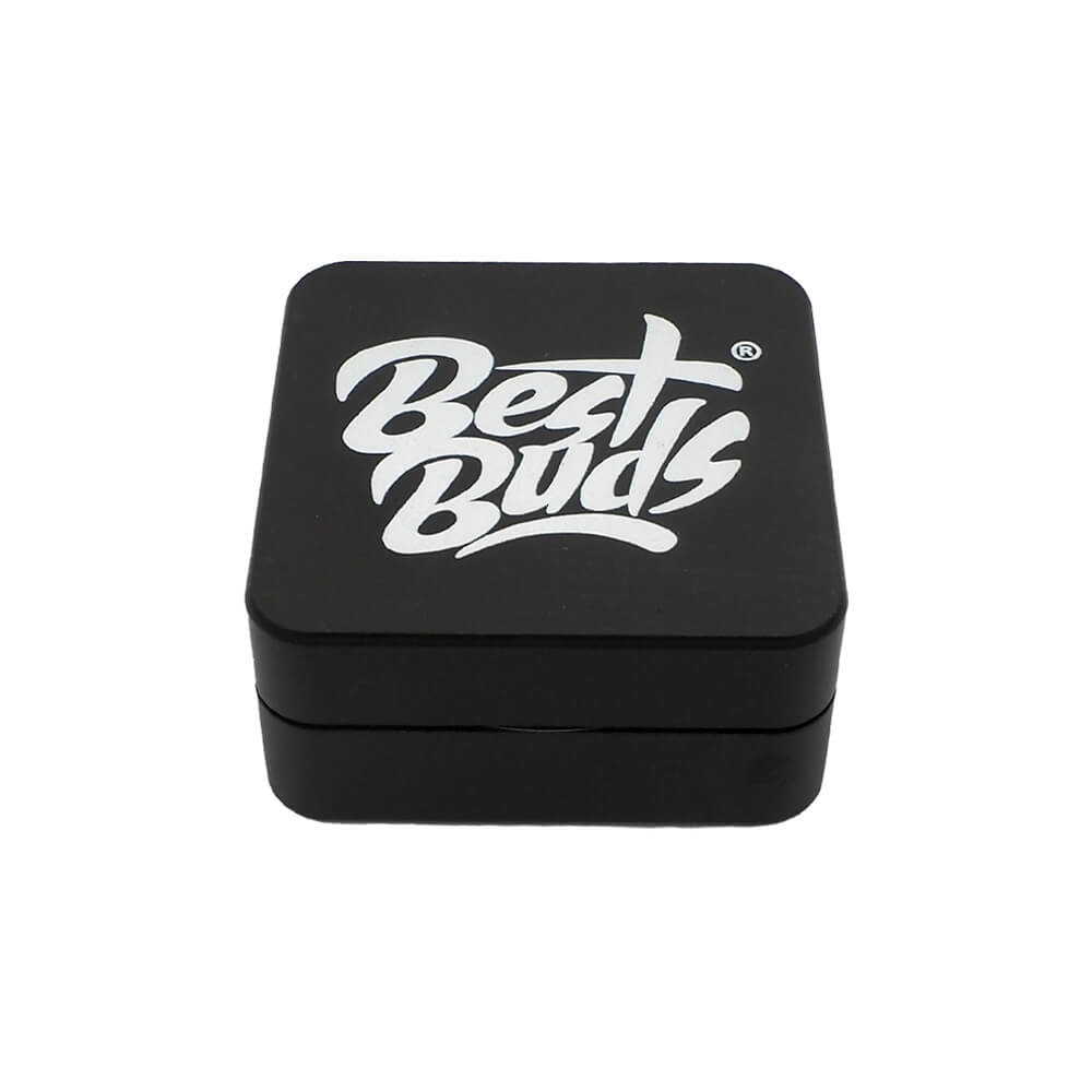 Los mejores Buds Flat Square de aluminio Grinder 2 piezas (50 mm)