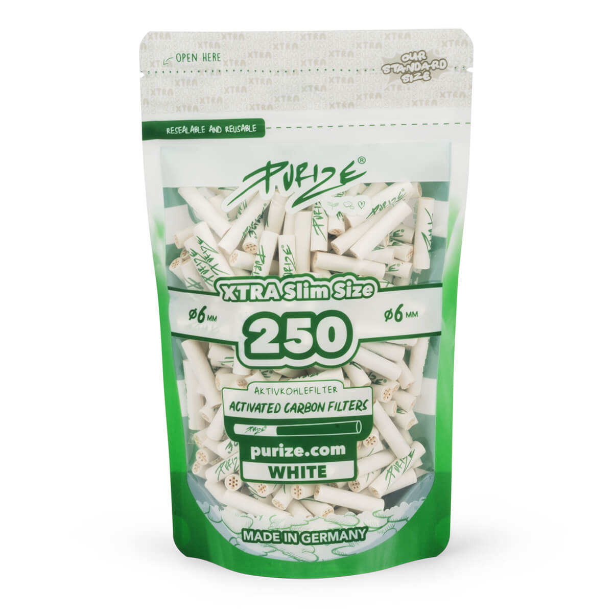 250 filtros PURIZE XTRA Slim Size