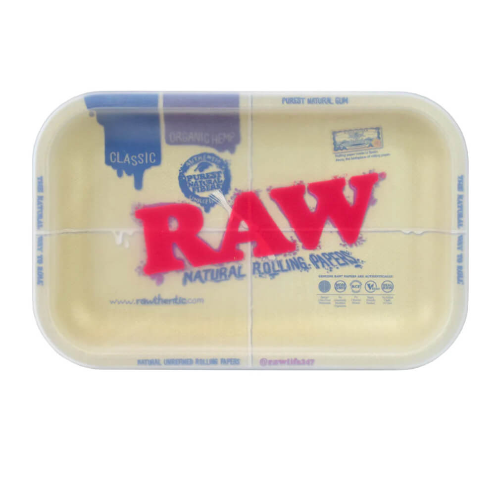 Bandeja para dabs clásica RAW con cubierta de silicona, mediana