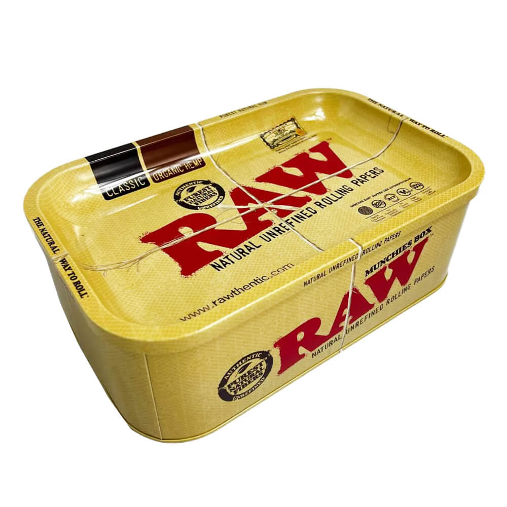 Bandeja metálica RAW Munchies Box con caja de almacenamiento